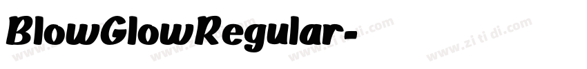 BlowGlowRegular字体转换