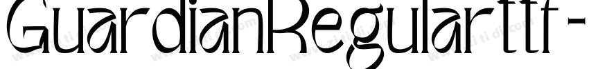 GuardianRegularttf字体转换