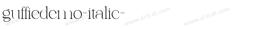 guffiedemo-italic字体转换
