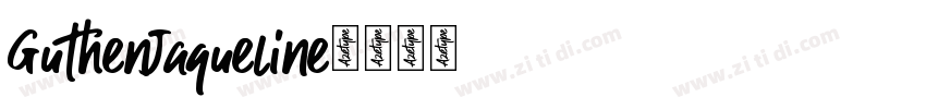 GuthenJaqueline字体转换