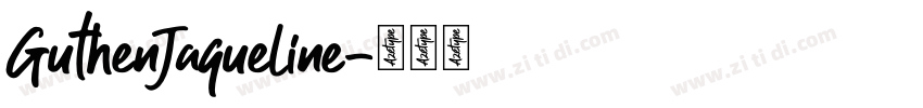 GuthenJaqueline字体转换