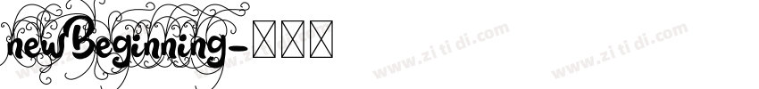 newBeginning字体转换