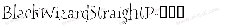 BlackWizardStraightP字体转换