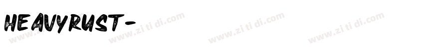 HEAVYRUST字体转换