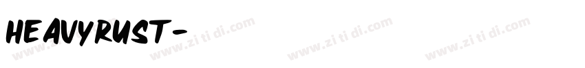 HEAVYRUST字体转换