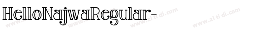 HelloNajwaRegular字体转换