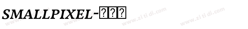 smallpixel字体转换