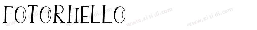 FotorHello字体转换