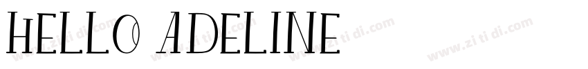 hello_adeline字体转换