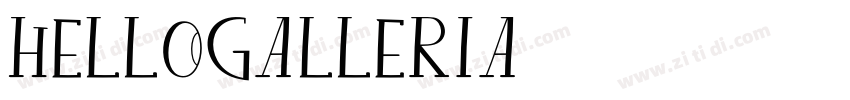 hellogalleria字体转换