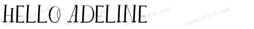 hello_adeline字体转换