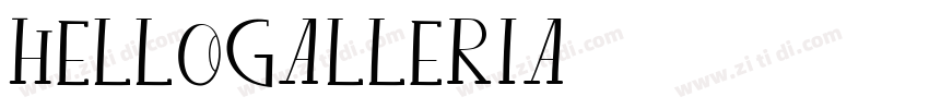 hellogalleria字体转换