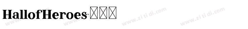 HallofHeroes字体转换