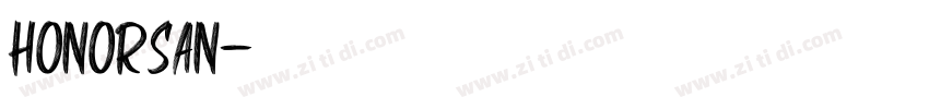 honorsan字体转换