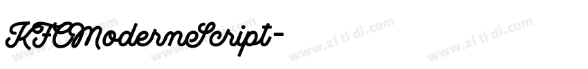 KFCModernScript字体转换