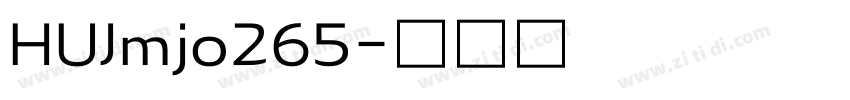 HUJmjo265字体转换