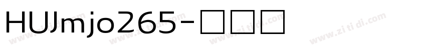 HUJmjo265字体转换