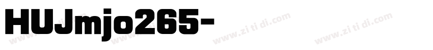 HUJmjo265字体转换