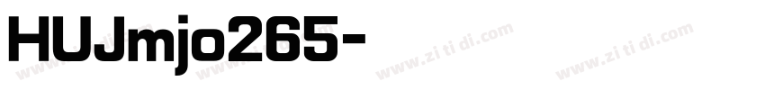HUJmjo265字体转换