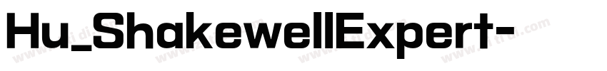 Hu_ShakewellExpert字体转换