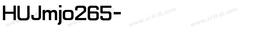 HUJmjo265字体转换