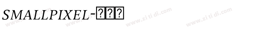 smallpixel字体转换