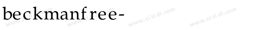 beckmanfree字体转换