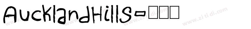 AucklandHills字体转换