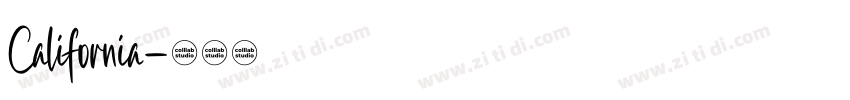 California字体转换