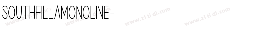 SouthfillaMonoline字体转换 SouthfillaMonoline字体转换