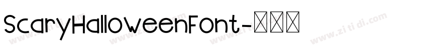 ScaryHalloweenFont字体转换