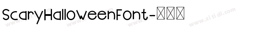 ScaryHalloweenFont字体转换