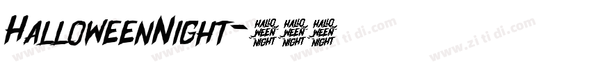 HalloweenNight字体转换