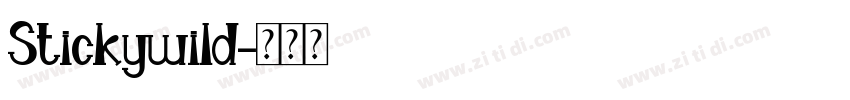 Stickywild字体转换