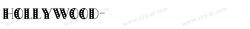 hollywood字体转换