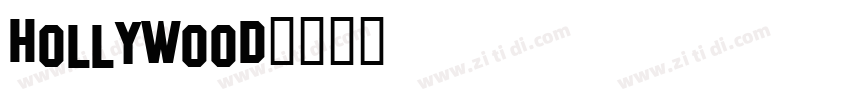 hollywood字体转换