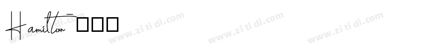 Hamilton字体转换