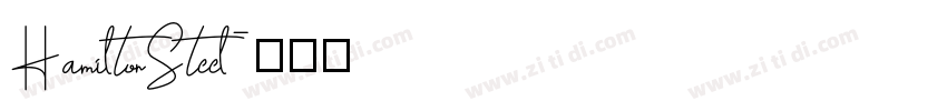 HamiltonSteel字体转换