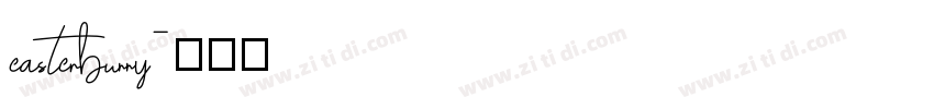easterbunny字体转换