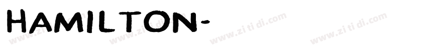 Hamilton字体转换