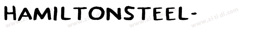 HamiltonSteel字体转换
