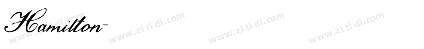Hamilton字体转换