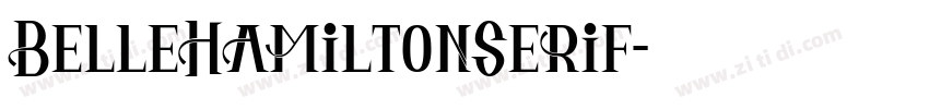 BelleHamiltonSerif字体转换