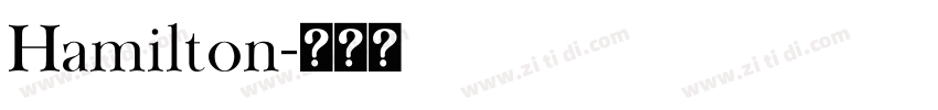 Hamilton字体转换