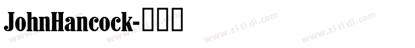 JohnHancock字体转换