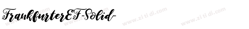 FrankfurterEF-Solid字体转换