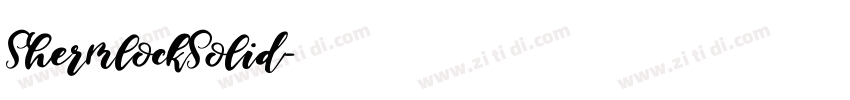 ShermlockSolid字体转换