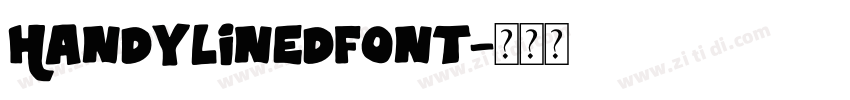 Handylinedfont字体转换