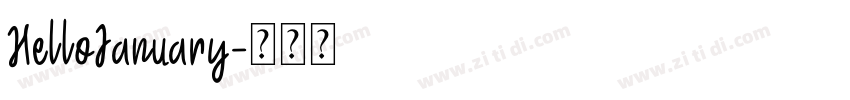 HelloJanuary字体转换