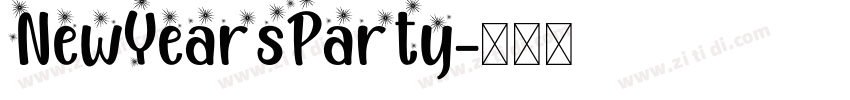 NewYearsParty字体转换